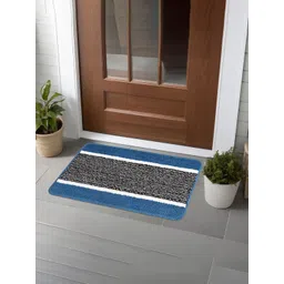 Kuber Industries Maroon & Blue 4 Pieces Textured Anti-Skid Microfiber Door Mats-picture-28