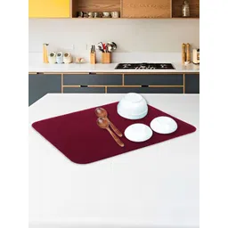 Kuber Industries Maroon Reversible Dish Drying Mat-picture-27