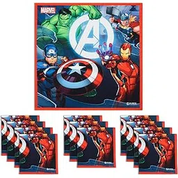 Kuber Industries Marvel Avenger Team Handkerchiefs for Boys & Girls | Cotton Rumal | Hankies for Gifting | Pack of 12 | Multicolor-picture-36