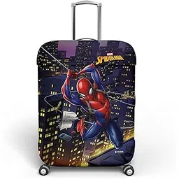 kuber industries Marvel Spiderman Luggage Cover | Polyester Travel Suitcase Cover | Washable and Stretchable Suitcase Protector | 18-22 Inch | Small | Multicolor-picture-20