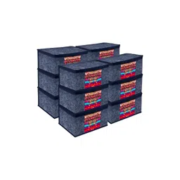 Kuber Industries Navy Blue 12 Pieces Regular Multi-Utility Organisers-picture-27