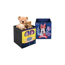 Kuber Industries Navy Blue & Yellow Disney Printed 2 Pcs Multi-Utility Organisers 33 LTR-picture-42