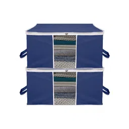 Kuber Industries Navy Blue Set of 2 Regular Swab Storage Organisers-picture-23