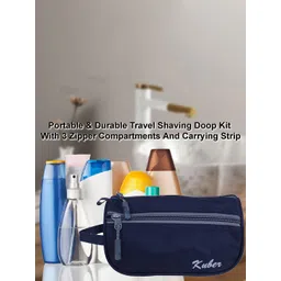 Kuber Industries Navy Blue Set Of 2 Toiletry Organizer With Carrying Strip-picture-43