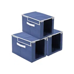 Kuber Industries Navy Blue Set of 3 Regular Multi-Utility Organisers-picture-20