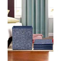 Kuber Industries Navy Blue Set of 4 Regular Multi-Utility Organisers-picture-35