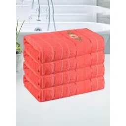 Kuber Industries Orange 4 Printed Other 250 GSM Bath Towel-picture-31
