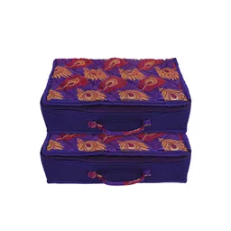 Kuber Industries Pack Of 2 Purple Printed Organisers-picture-24
