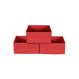 kuber industries Pack of 3 Floral Print Drawer Storage Organizer-picture-14