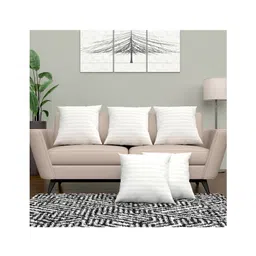 Kuber Industries Pack of 5 Cushion Filler | 16x16 Inch | Cushion Pillow Filler | Fluffy Microfiber Cushion Filler for Sofa-Living Room-Bedroom Décor | Throw Cushion Pillow | White-picture-10