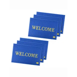 Kuber Industries Pack of 6 Blue Rubber Doormats-picture-40