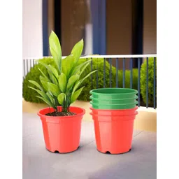 Kuber Industries Pack Of 6 Red & Green Planters-picture-38