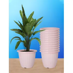 Kuber Industries Pink 12 Pieces Marble Duro Planters-picture-37