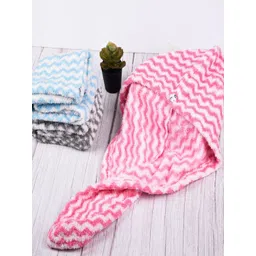 Kuber Industries Pink 5 Pieces Striped 380 GSM Bath Towels image 1