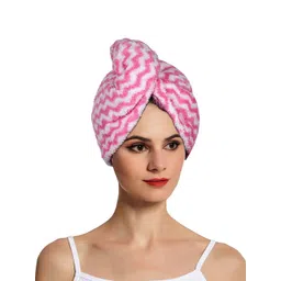 Kuber Industries Pink 5 Pieces Striped 380 GSM Bath Towels image 2