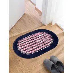 Kuber Industries Pink & Blue 2-Pcs Striped Cotton Doormats-picture-36
