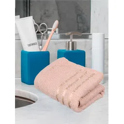 Kuber Industries Pink & Blue 5 Pieces Lining Design Pure Cotton Face Towels-picture-38
