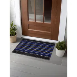 Kuber Industries Pink & Blue 6 Pieces Cotton Anti-Slip Doormats-picture-16