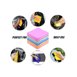 Kuber Industries Pink & Green 5 Pieces Kitchen Towels image 3