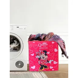 Kuber Industries Pink & White Printed Foldable Laundry Bag-picture-25