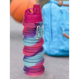 Kuber Industries Pink Folding Water Bottle 500 ML-picture-26