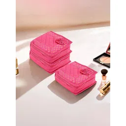 Kuber Industries Pink Set of 3 Regular Jewellery Organiser Organisers-picture-13