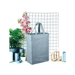 Kuber Industries Printed Bucket Handheld Bag with Cut Work-picture-22