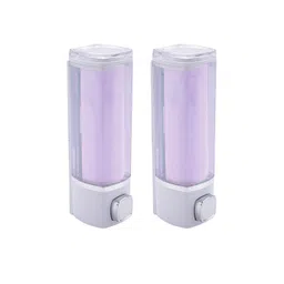 Kuber Industries Purple 2 Pcs Manual Shampoo & Soap Dispenser Bathroom Accessories 250ml-picture-30