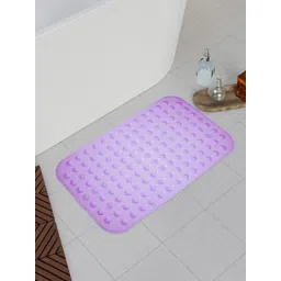 Kuber Industries Purple 2 Pieces Anti Skid PVC Bath Shower Mats With Drain Holes-picture-26
