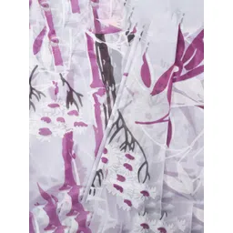 Kuber Industries Purple & Grey 6 Pieces Printed Water Proof Shower Curtains image 2