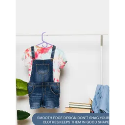 Kuber Industries Purple Pack Of 18 Multipurpose Cloth Hangers For Wardrobe image 3