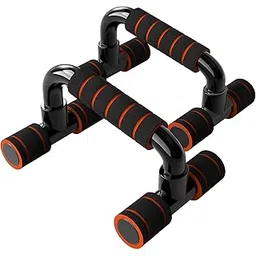 Kuber Industries Push-Up Bar Stand Pair | Foam Grip Handle With Non-Slip Structure|Push-Up Handles For Exercise At Home & Gym | Pack of 2 (Black)-picture-25