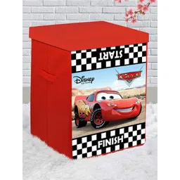 Kuber Industries Red & Black 2 Pcs Printed Non Woven Laundry Bag With Lid & Handles-picture-32