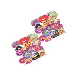 Kuber Industries Red & Blue Set Of 28 Cardboard Cupcake Toppers-picture-34