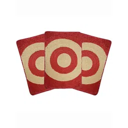 Kuber Industries Red & Brown 3 Pieces Printed Microfibre Anti Skid Doormats-picture-28