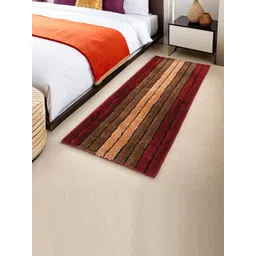 Kuber Industries Red & Brown Striped Anti-Skid Runners-picture-39
