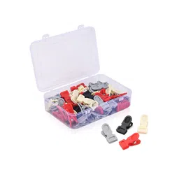 Kuber Industries Red & Grey 36 Pieces Cloth Clips-picture-17
