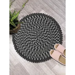 Kuber Industries Red & Grey 4 Pieces Textured Cotton Anti Slip Doormats-picture-34