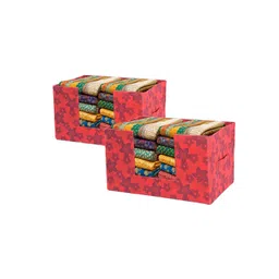 Kuber Industries Red & Navy Blue 2 Pieces Printed Drawer Organisers-picture-36