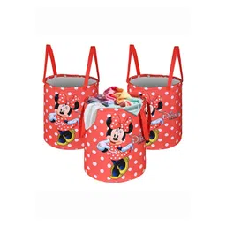 Kuber Industries Red & White 3 Pieces Printed Foldable Laundry Bags 45 l-picture-37