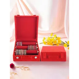 Kuber Industries Red Set of 2 Regular Jewellery Organiser Organisers-picture-34