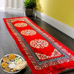 kuber industries Red Velvet Runner-picture-11