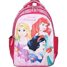 kuber industries School Backpack | Disney Forever Princess Backpack | 3 Compartments | Water Resistant College-School Bag | Casual Daypacks | School Bag for Girls | Pink-picture-10