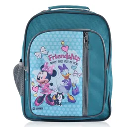 Kuber Industries School Bag (Disney Friendship) 1 Compartment Backpack for Boys and Girls | Casual School Backpack | Green - Height -14 inch-picture-25