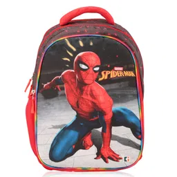 Kuber Industries School-College Bag (Marvel Spiderman) 1 Compartment Backpack for Boys and Girls | Casual Backpack | Large | 18 Inch | Red-picture-19