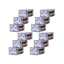 kuber industries Set of 12 Floral Print Saree Storage Covers-picture-12