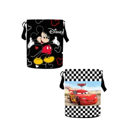 Kuber Industries Set Of 2 Black & Red Disney Printed Waterproof Cotton Laundry Bags 45 L-picture-38