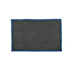Kuber Industries Set of 2 Blue Textured Velvet Anti-Skid Doormats image 2