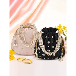 Kuber Industries Set Of 2 Embroidered Potli Bag-picture-21