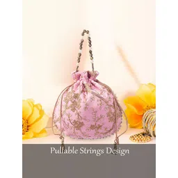 Kuber Industries Set of 2 Embroidered Potli Bags image 3